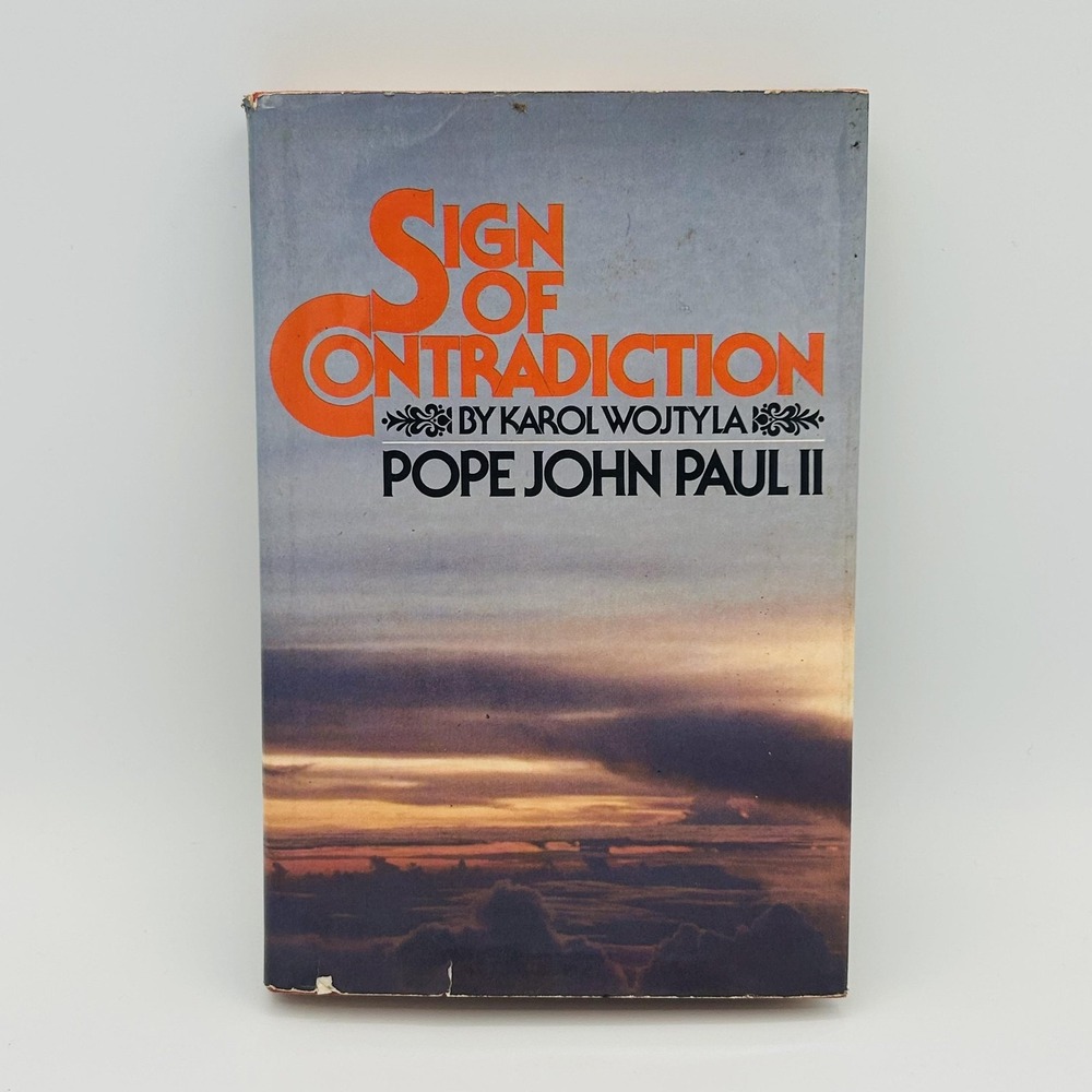 Vintage Sign of Contradiction Karol Wojtyla Pope John Paul II 1979 Hardcover